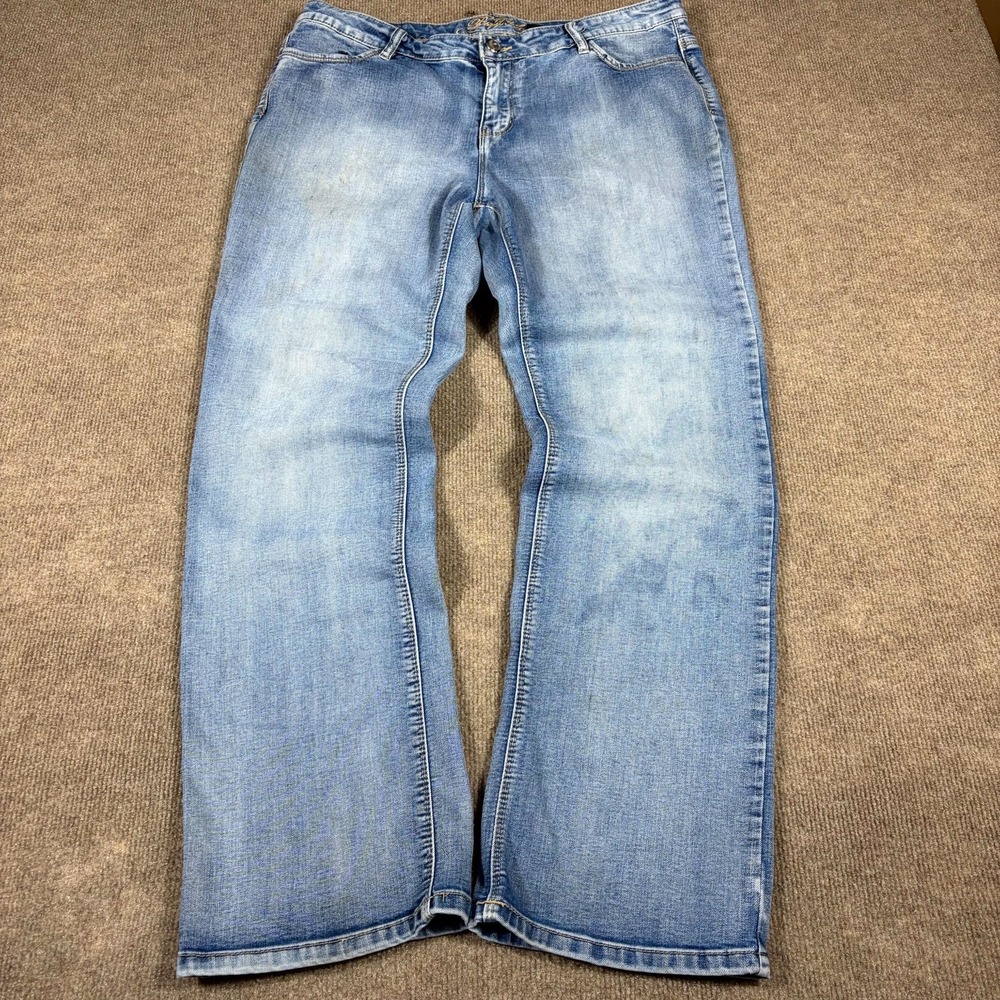 Buffalo David Bitton Jeans Womens 12x30 Blue Denim Pockets Mid Rise Straight Leg